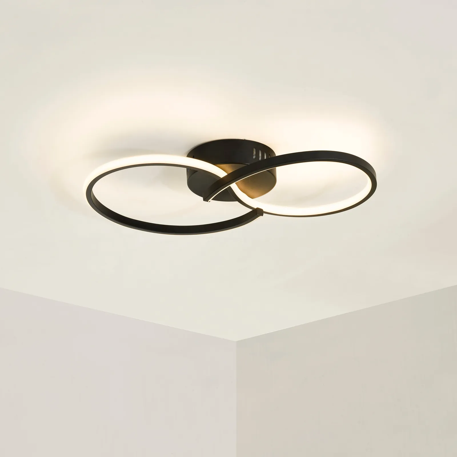 Infinity LED Ceiling Fitting Black
