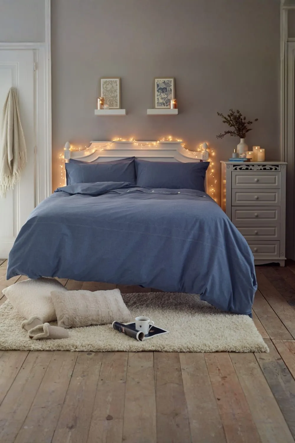Deyongs Southwick Melange Look Duvet Cover Set - Soft & Breathable Bedding | 1846 in Blue 1