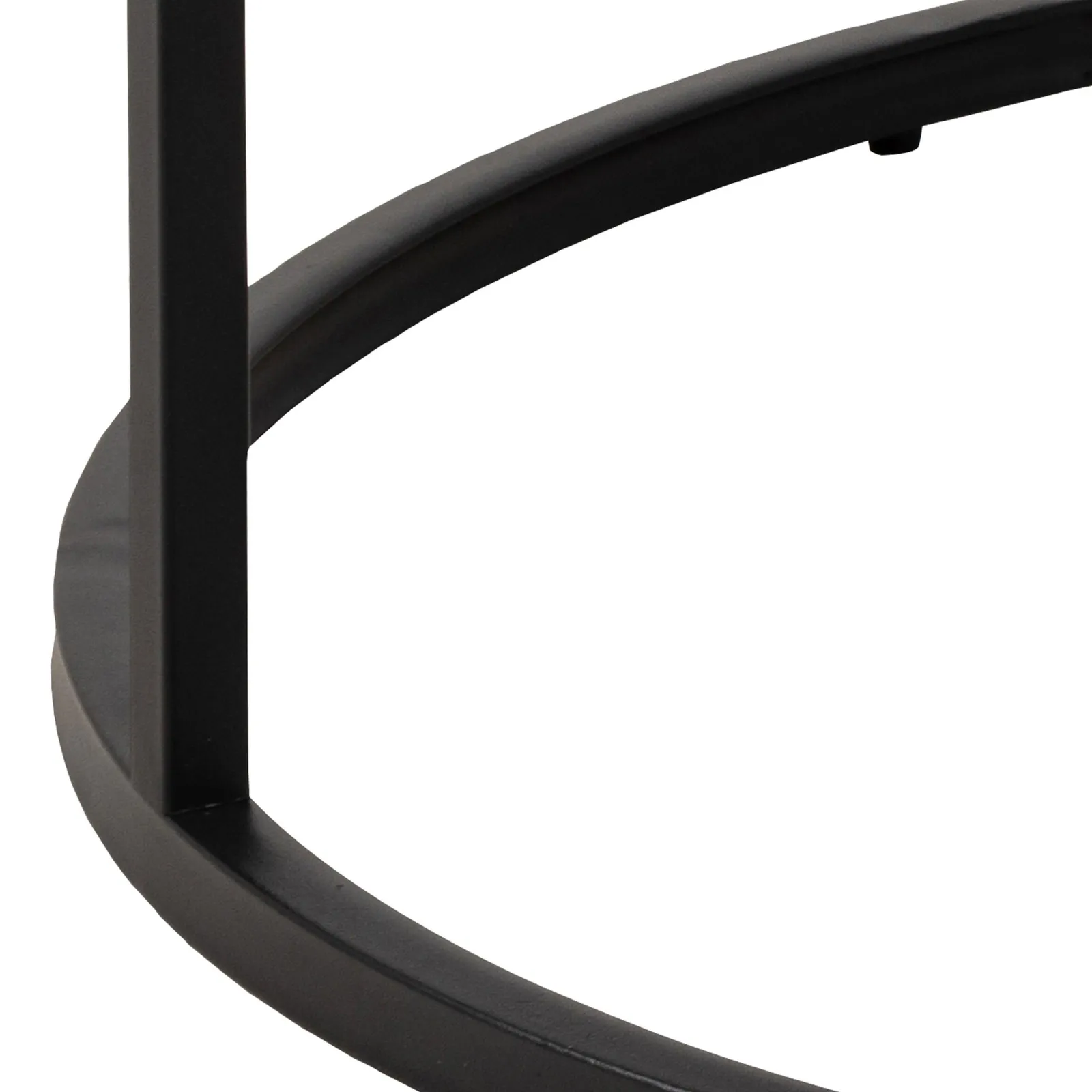 Furniture To Go Spiro Coffee Table with White Marble Melamine Top & Black Legs 5