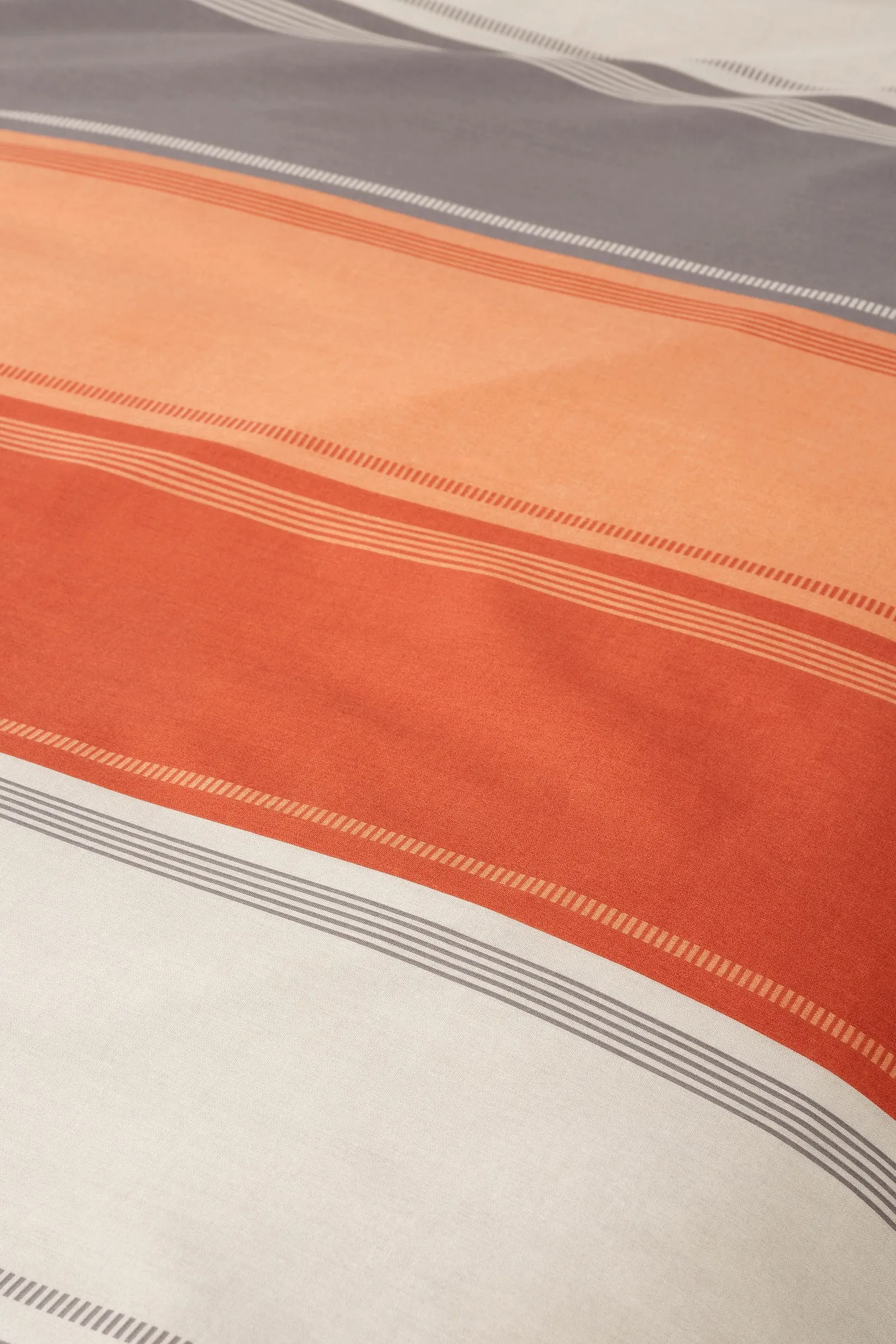 Fusion 'Betley' Classic Wide Stripe Duvet Cover Set in Light Brown 2