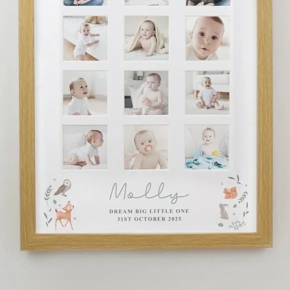 Personalised Woodland Animal Multi Photo Frame 3