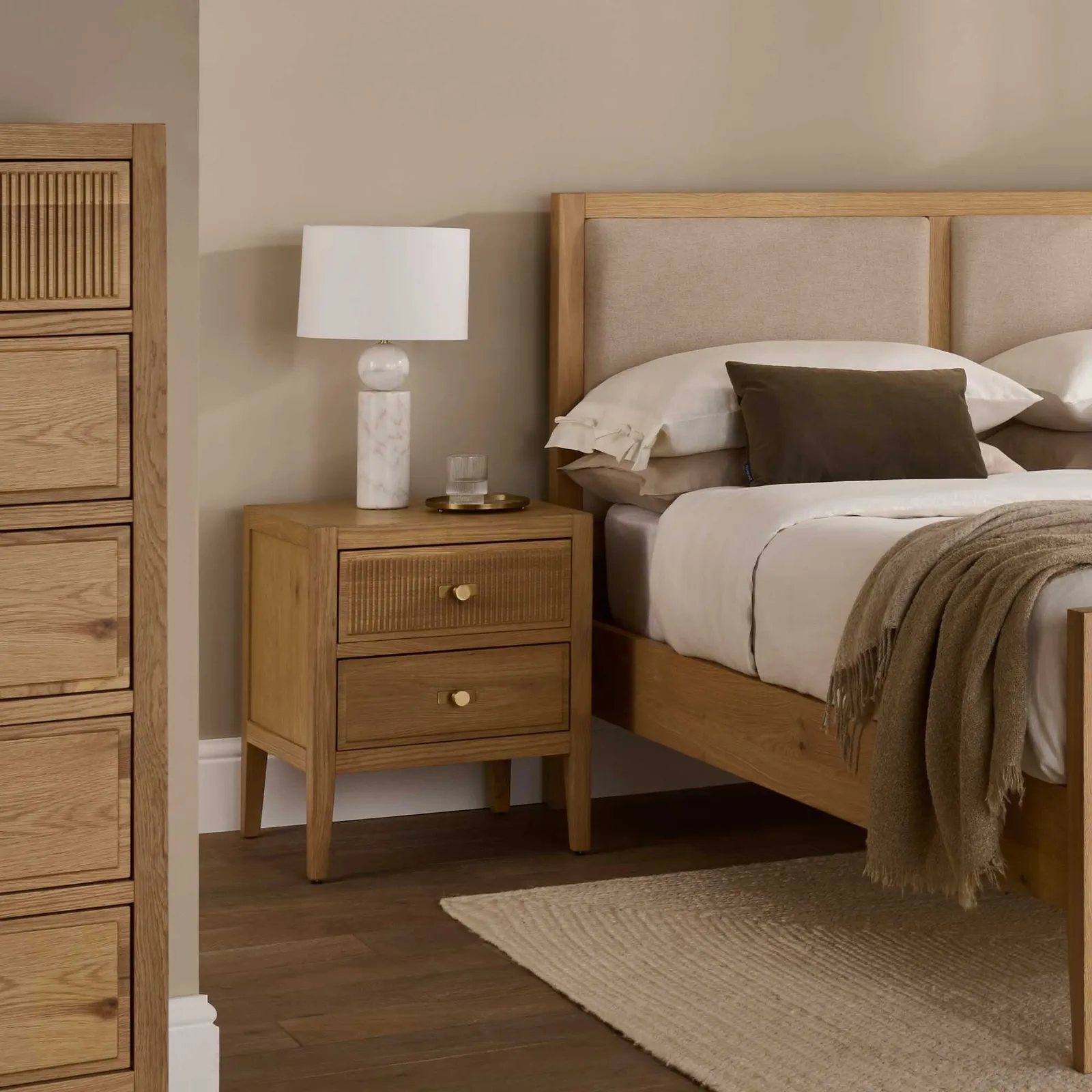Chevilly 2 Drawer Bedside Table | Barker & Stonehouse 2
