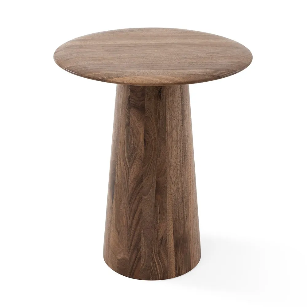 Gazzda Mushroom Side Table Walnut 40cm 2