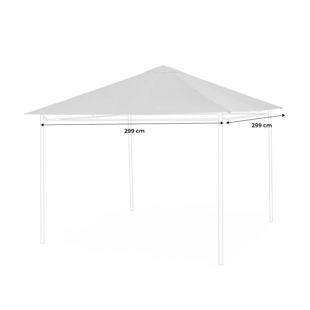 sweeek Roof Cover For Pergola 3x3m in Grey 4