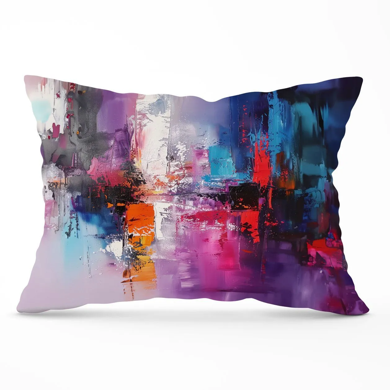 Warren Reed - Designer Vibrant Metropolis: A Palette Of Emotions Cushions