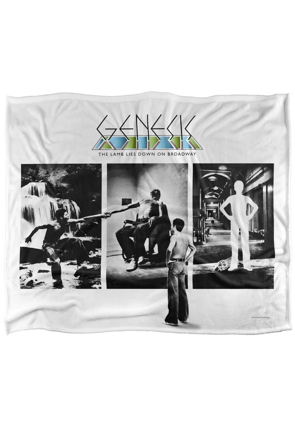 Genesis Lamb Lies Down Silky Touch Super Soft Throw Blanket 152 X 127 cm in White