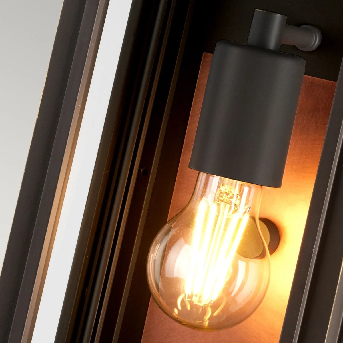 Netlighting Hinkley Sutcliffe Outdoor 1 Light Wall Lantern Oil Rubbed Bronze IP44 in Brown 4
