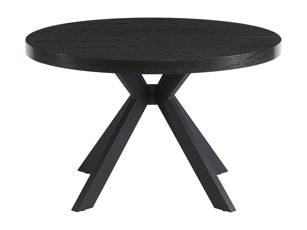 Vente-unique 4 - 8 Seater Extendable Dining Table - MDF & Steel - Black - KOMONI 6