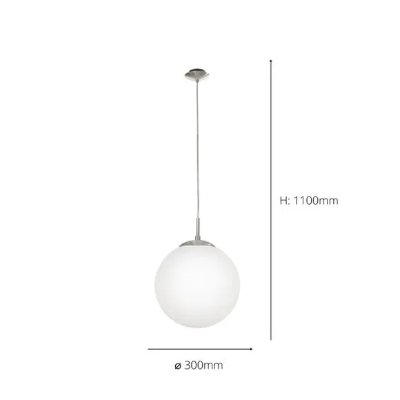 EGLO Rondo Opal Matt Pendant Light 3
