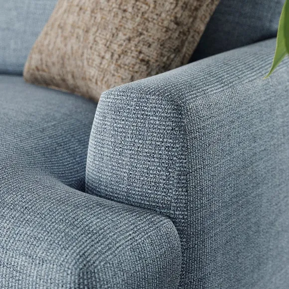 Lawson Chunky Tonal Weave Corner Chaise Sofa 5