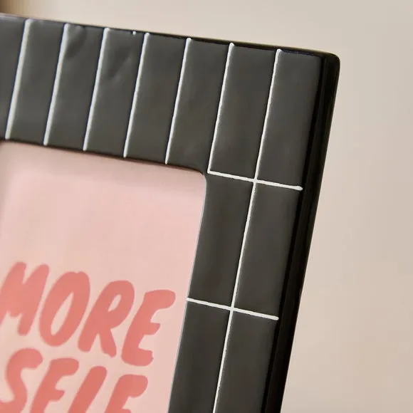 Black Tiled Ceramic Photo Frame 3