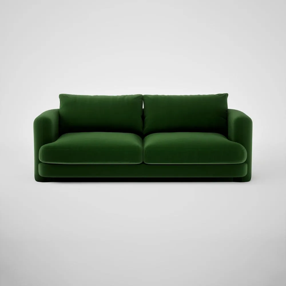 Heal's Rafi 3 Seater Sofa Smart Velvet Forest 1