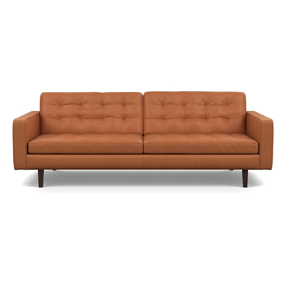 Heal's Hepburn 4 Seater Liena Leather Brown 680 Wenge 1