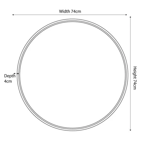 Wood Veneer Round Wall Mirror 4