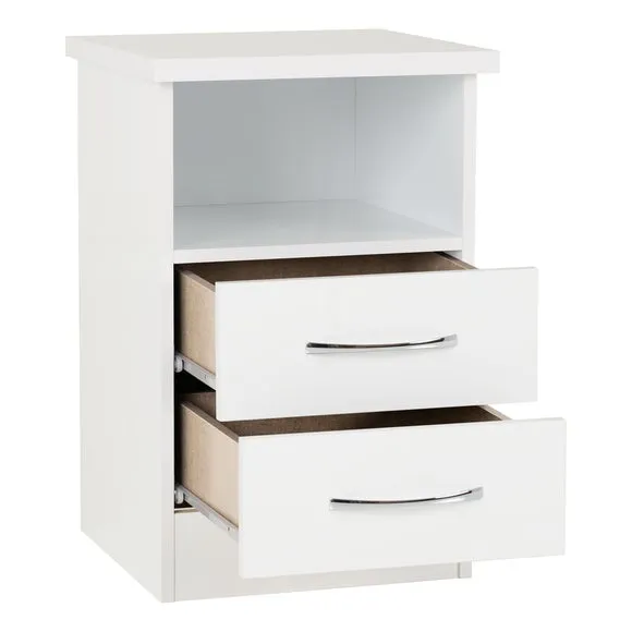 Return - Nevada 2 Drawer Bedside Table 3