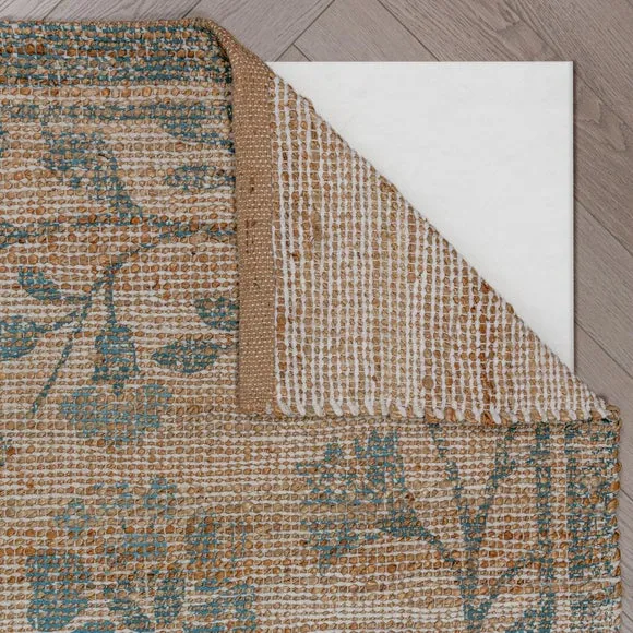 Dua Floral Jute Rug 3
