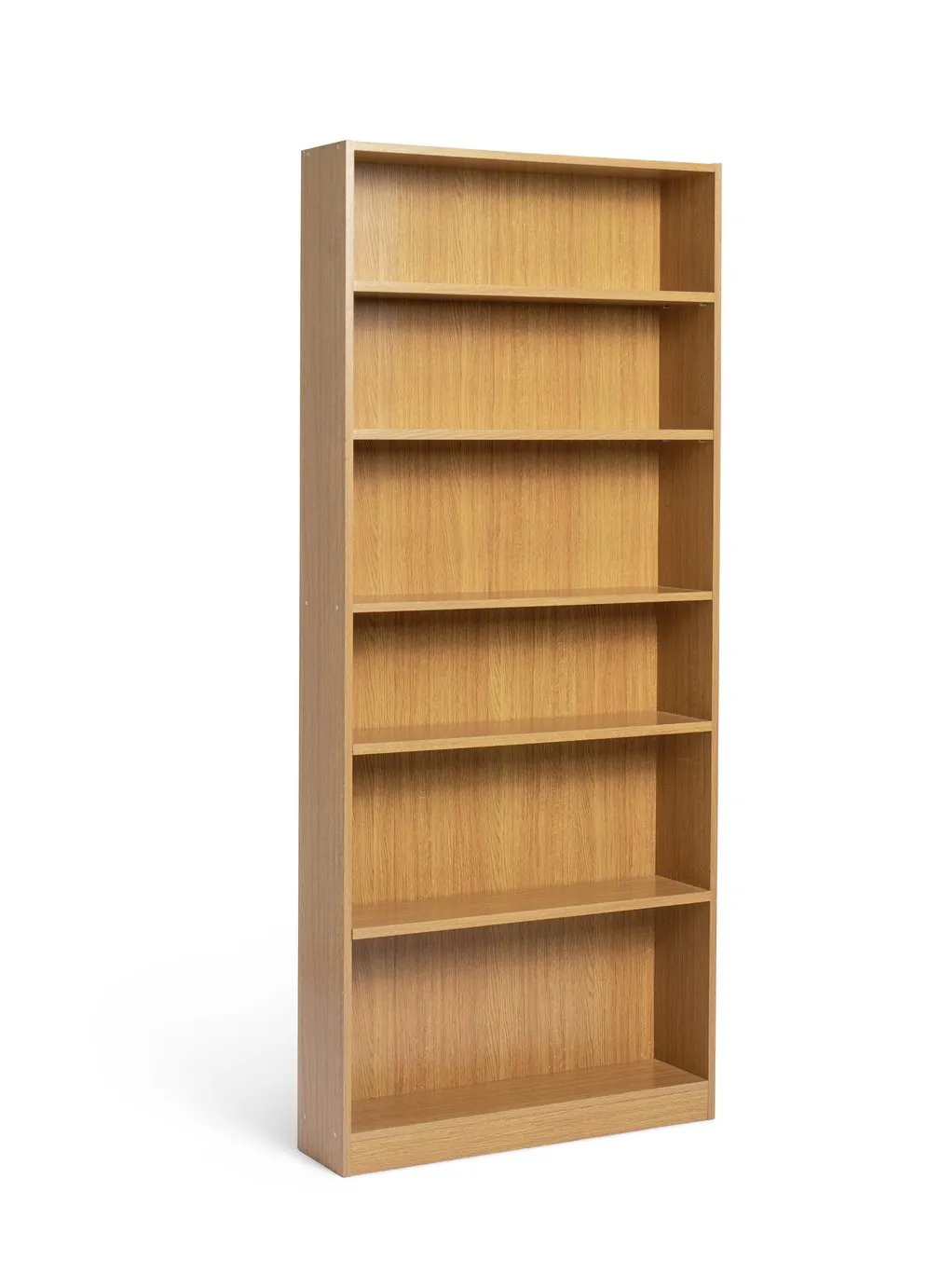 Argos Home Maine 5 Shelf Tall Wide Bookcase - Oak Effect