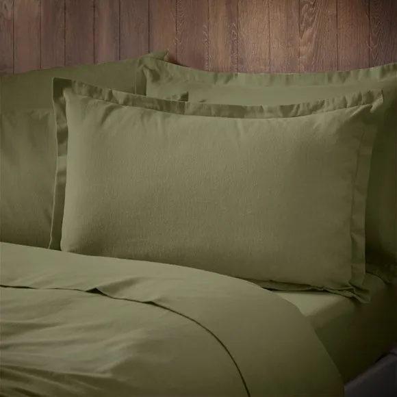 Soft & Cosy Luxury 100% Brushed Cotton Oxford Pillowcase 1