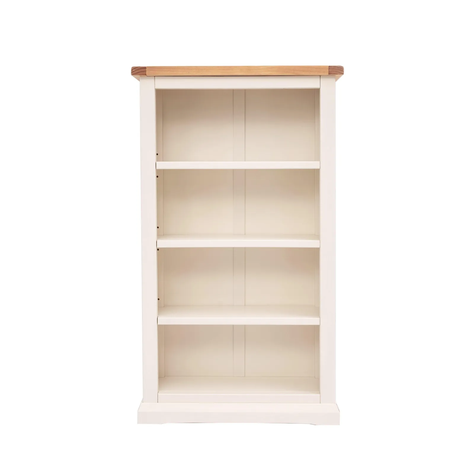 Cabinet Bits Bookcase with plinth 120x70x25cm in Off-White
