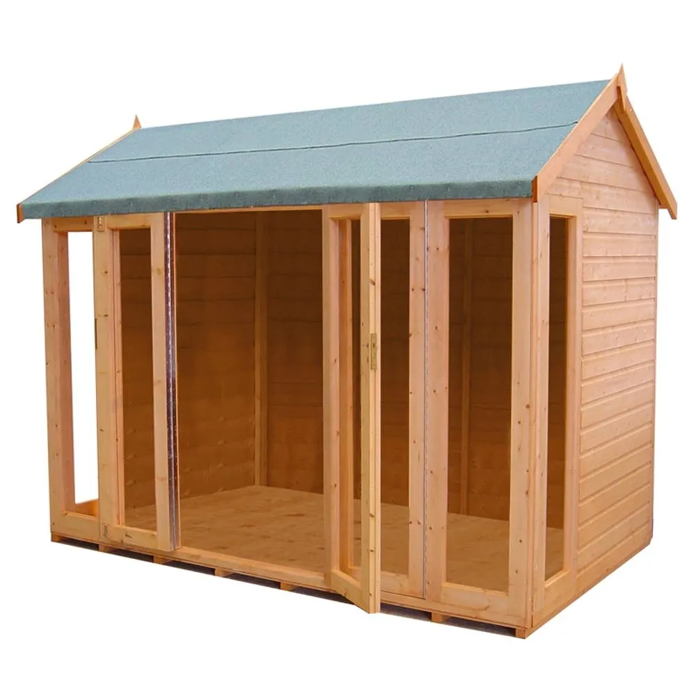 Shires Blenheim Shiplap Summerhouse Garden Sun Room Approx 10 x 8 Feet in Brown 4