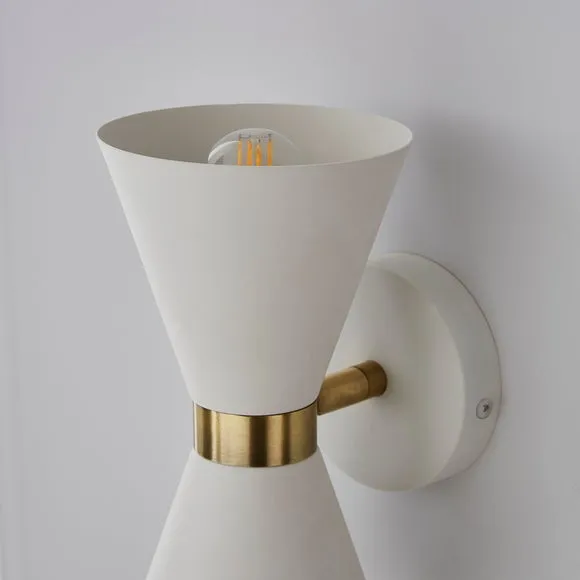 Archie Retro Head Dual Lit Wall Light 3