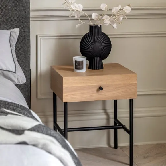 Aubourn 1 Drawer Bedside Table 2