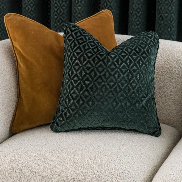 Diamond Geometric Velvet Cushion 1