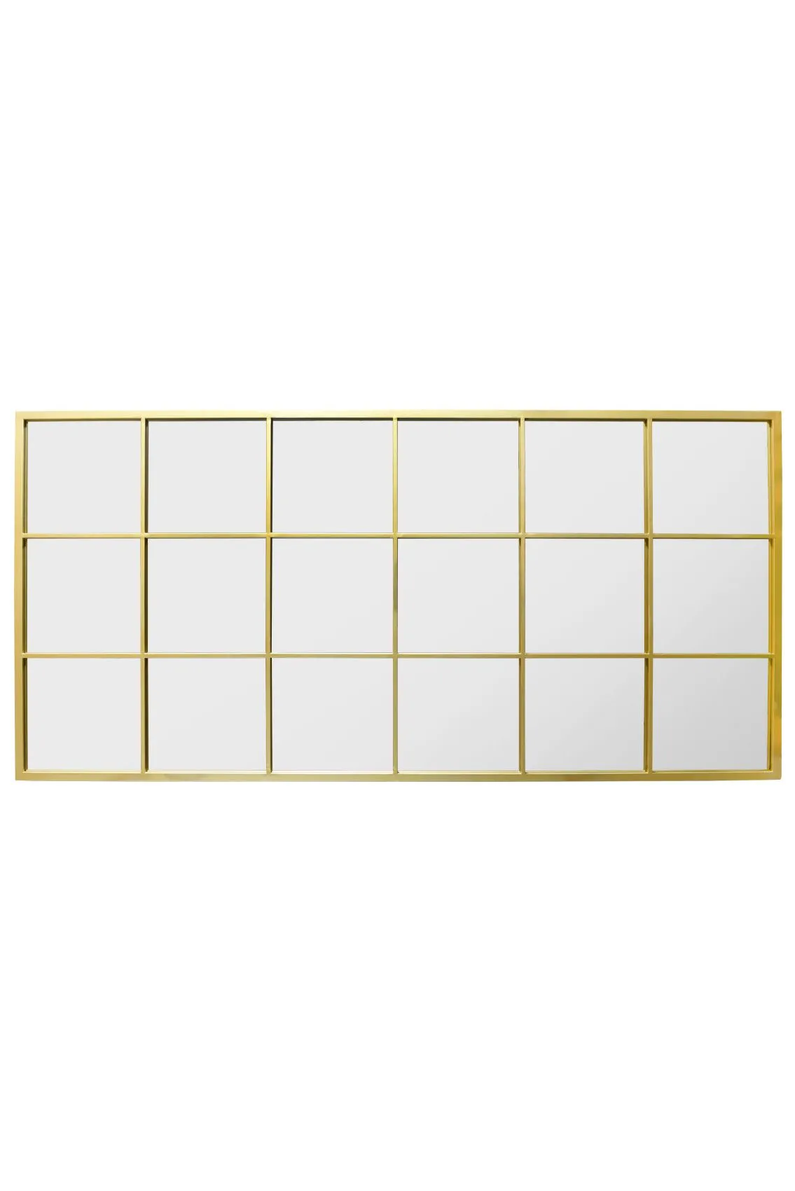 MirrorOutlet The Fenestra Gold Window Leaner / Wall Mirror 69" X 33" 174CM X 85CM 5