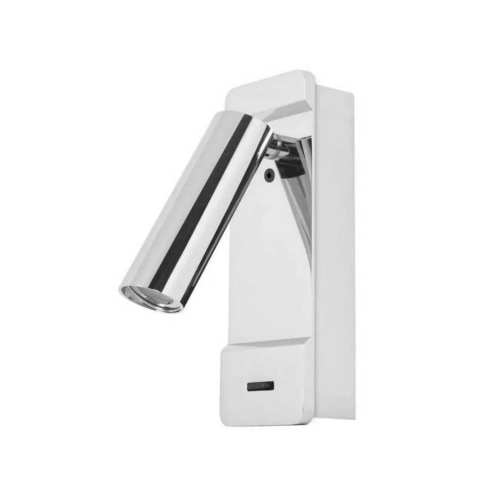 Netlighting Lire LED Wall Reading Light Chrome 179lm 2700K Special Offer in Silver 2