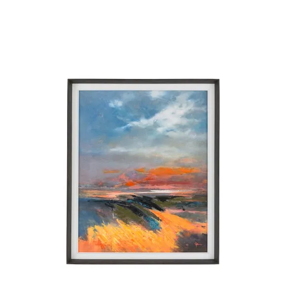 Cedar and Sage Warm Sea Scene Framed Canvas 4