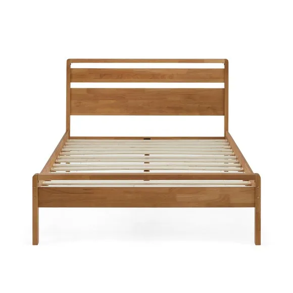 Scandi Mid Century Wooden Bed Frame 6