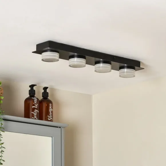 Bolton 4 Light LED Flush Ceiling Bar Light 2
