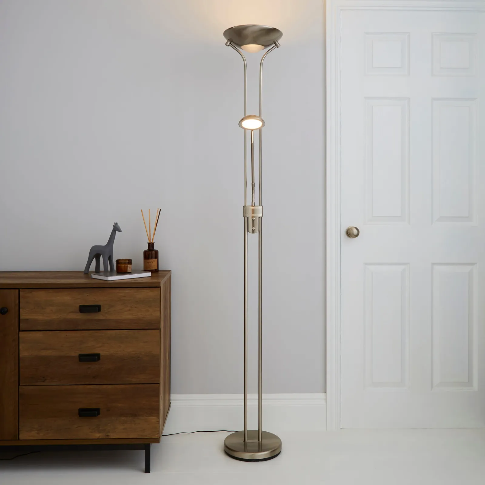 Uplighter Father and Child 2 Arm Floor Lamp 1