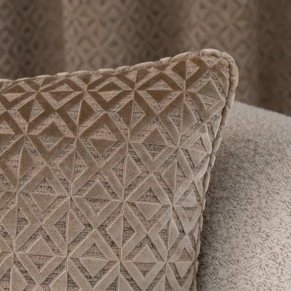 Diamond Geometric Velvet Cushion 2