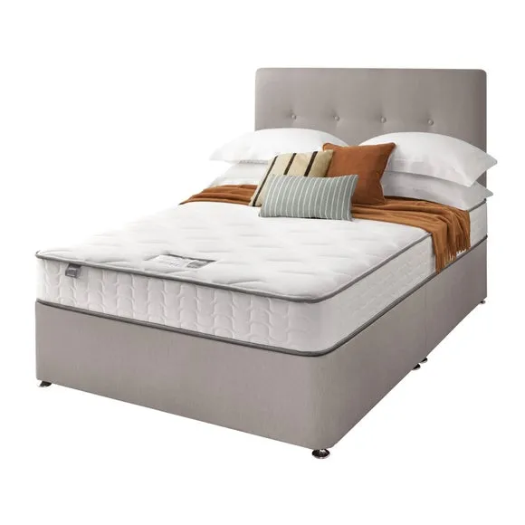 Silentnight Divan Bed With Francisco Fabric Headboard and 800 Pocket Sprung Mattress 2