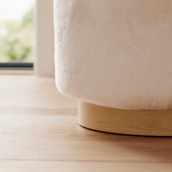 Supersoft Faux Fur Storage Footstool 5