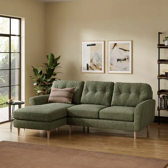 Sven Soft Texture Chenille Large Corner Chaise Sofa 1