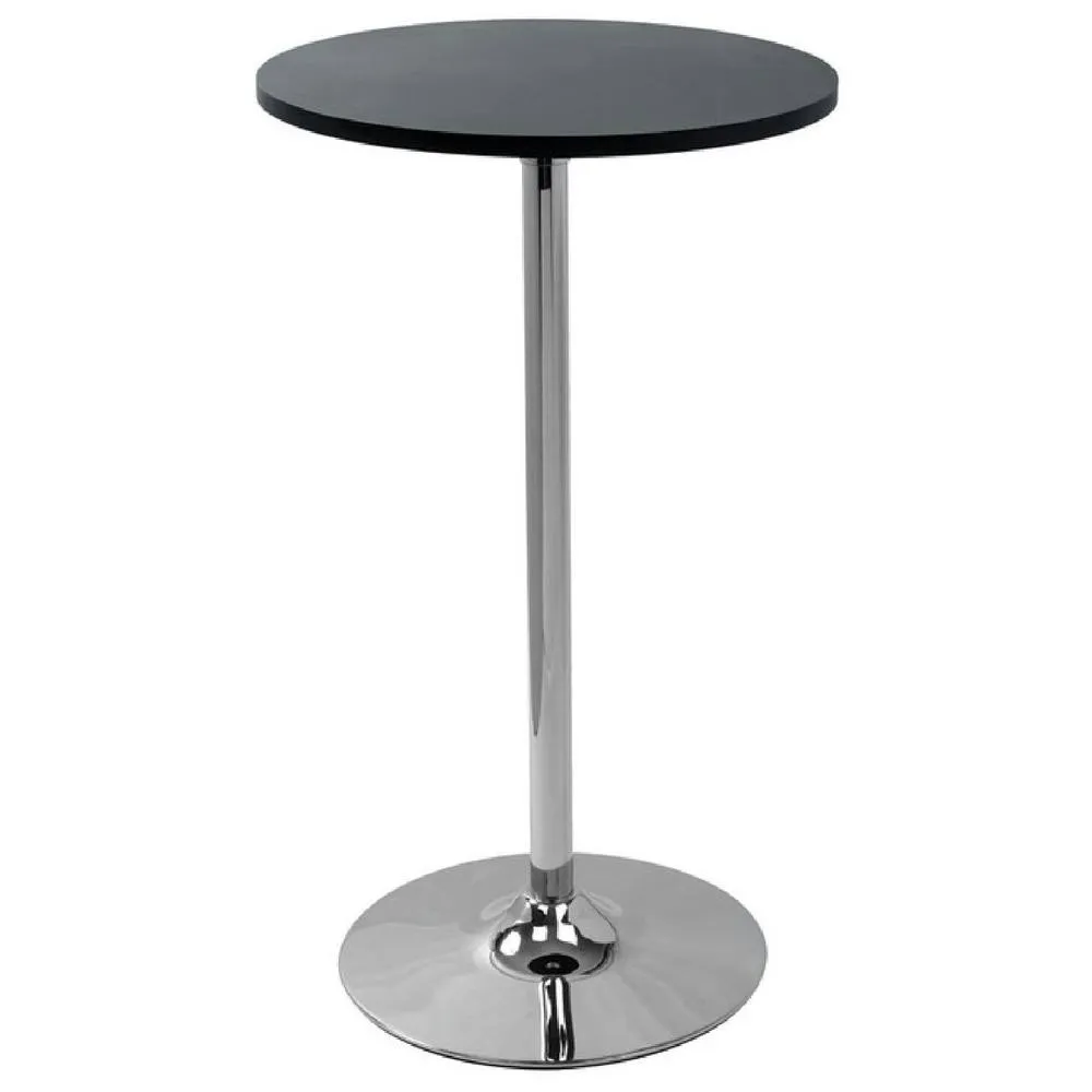 netfurniture Eclipse Poseur Table Round Black Wood