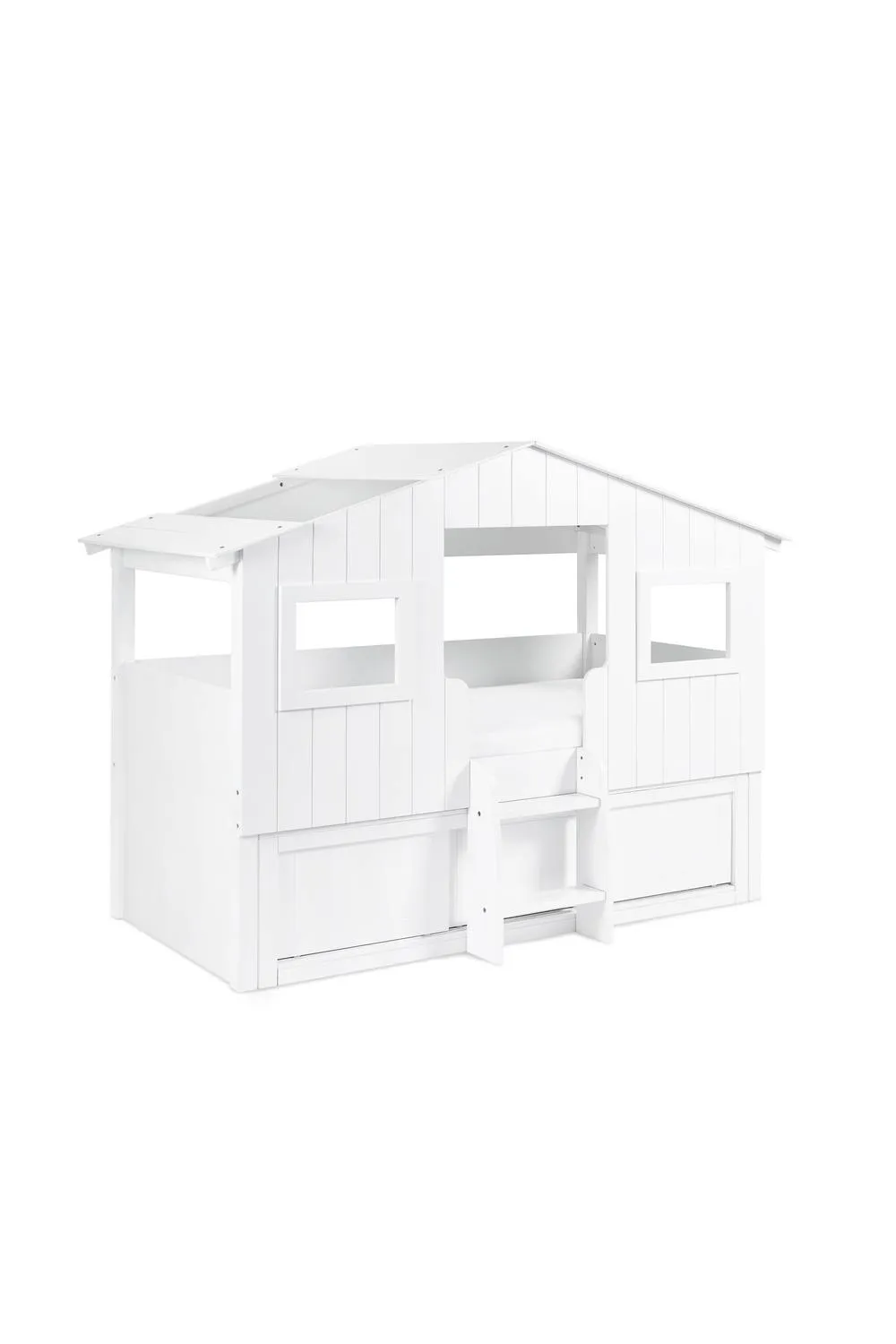 Julian Bowen Acorn Single White Treehouse Midsleeper Bed with Storage 3