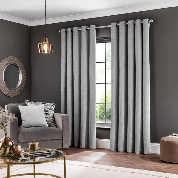 Genoa Chenille Blackout Eyelet Curtains 2