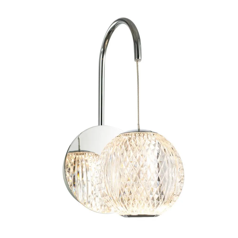 Netlighting Rosario Classic Wall Lamp LED 3200K in Silver
