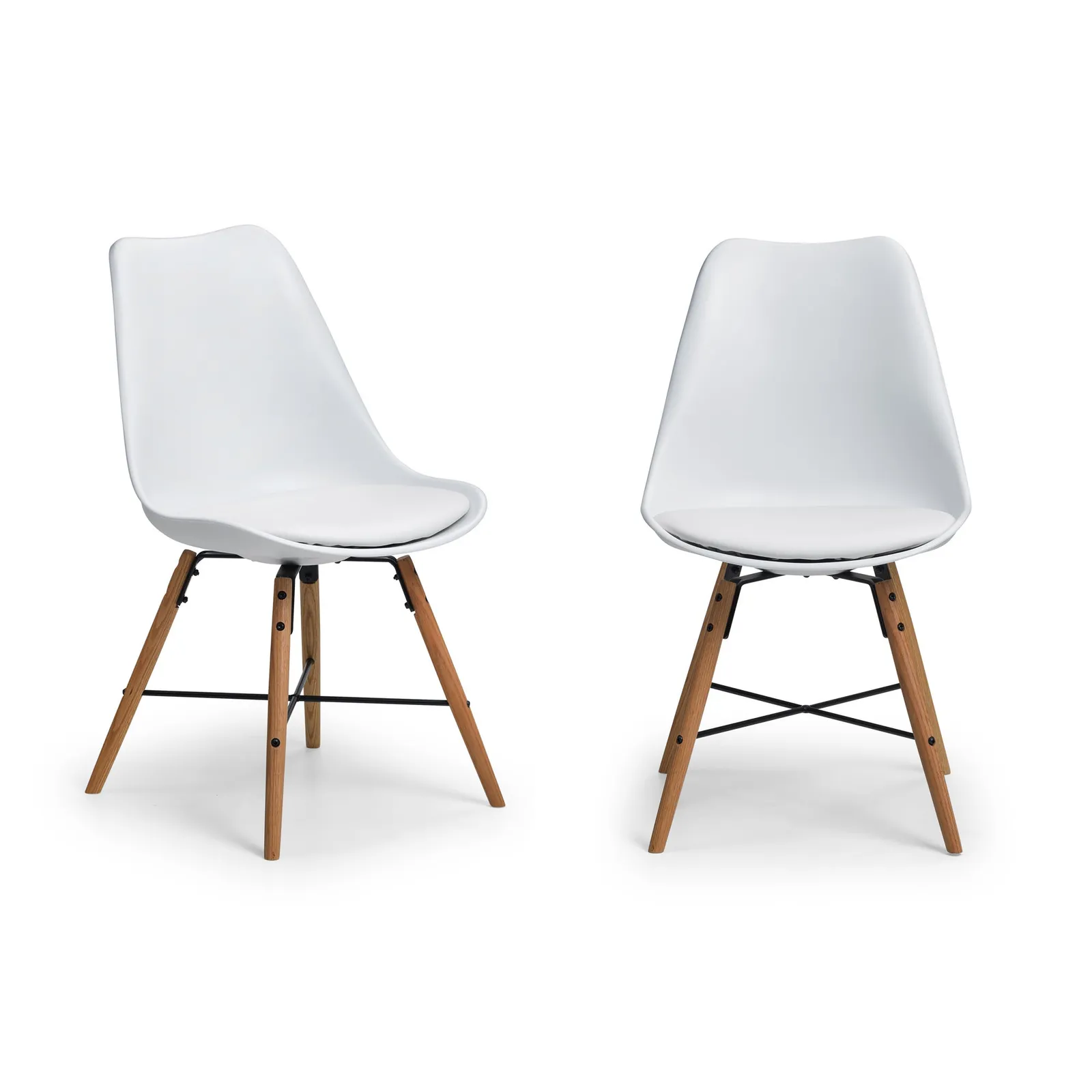 Kari Set of 2 Dining Chairs, Faux Leather