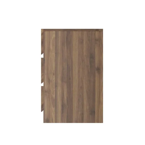 Return - Taranto 3 Drawer Bedside Table, Walnut 3
