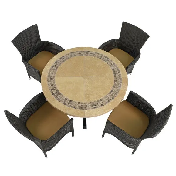 Byron Manor Vermont Black 4 Seat Dining set 3