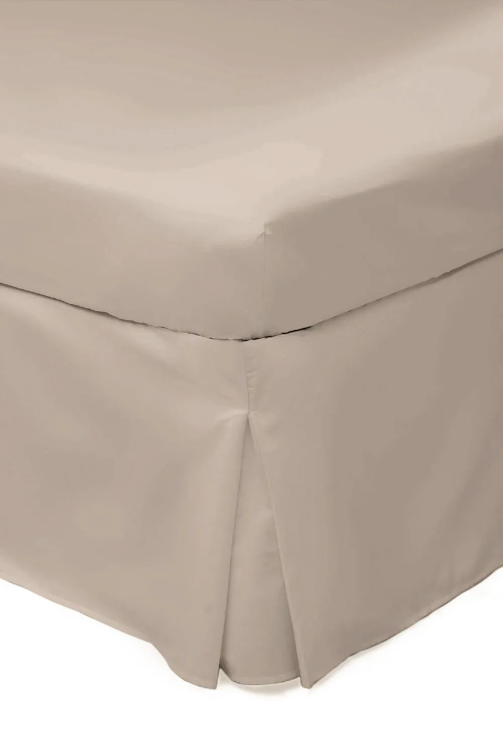 Belledorm Easy Care 200 Thread Count Cotton Polyester Percale Platform Valance in Cream 1