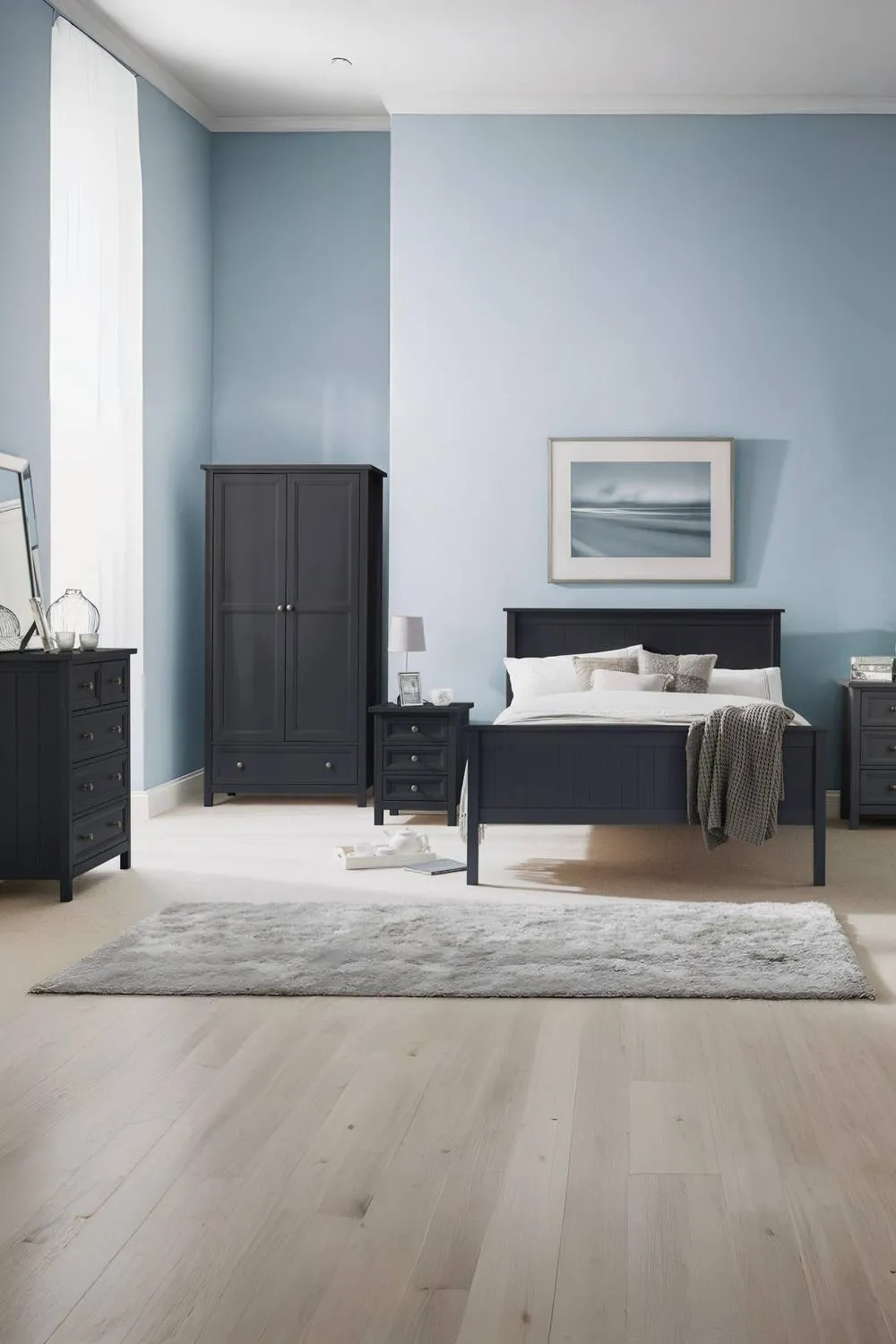 Julian Bowen Maine 6 Drawer Wide Chest in Dark Grey 2