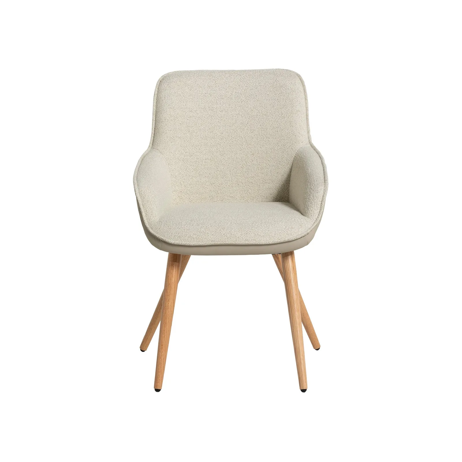 Fenris Dining Chair With Arms Beige, Neutral Fabric | Barker & Stonehouse 4