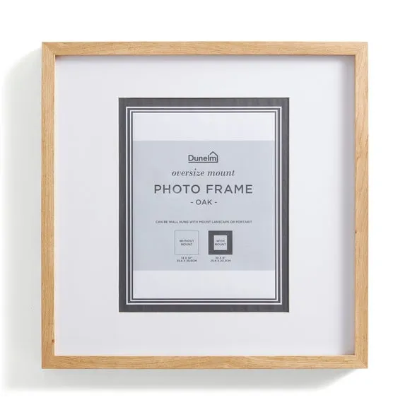 Oversized Mount Square Light Wood Photo Frame 3