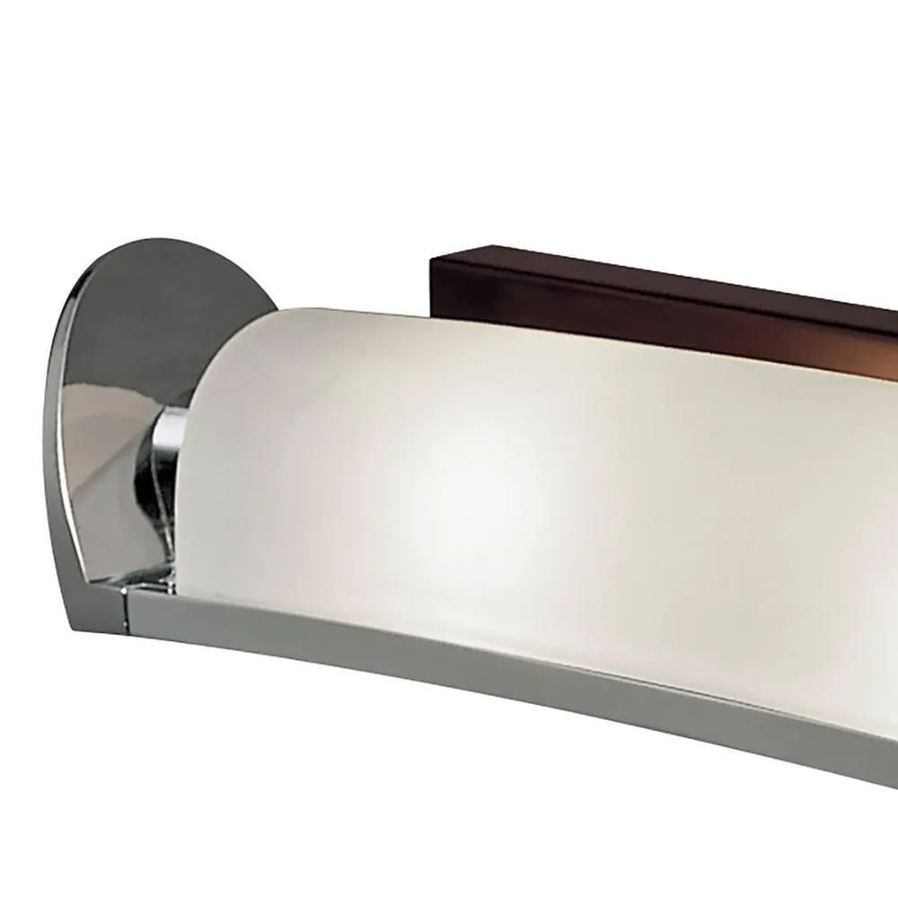 Netlighting Zira Wall Lamp 2 Light G9 Polished ChromeFrosted White GlassWenge in Grey 6