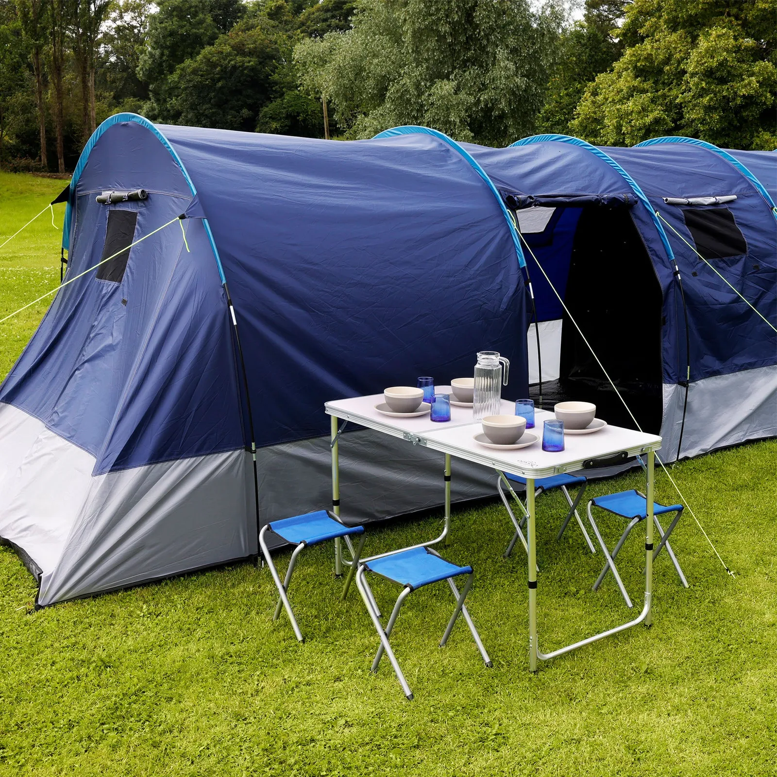 Odyssey 4 Seater Folding Picnic Set White